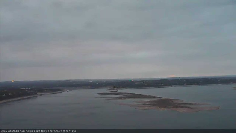 Lake Travis webcam, March 20, 2023 7:25 PM CT