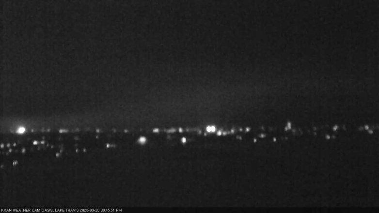 Lake Travis webcam, March 20, 2023 8:45 PM CT