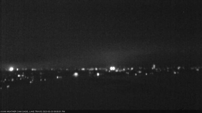 Lake Travis webcam, March 20, 2023 9:00 PM CT