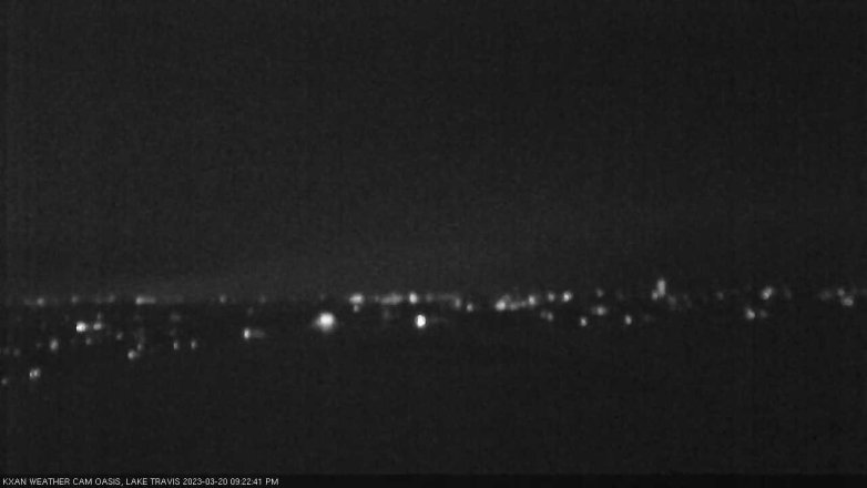 Lake Travis webcam, March 20, 2023 9:25 PM CT