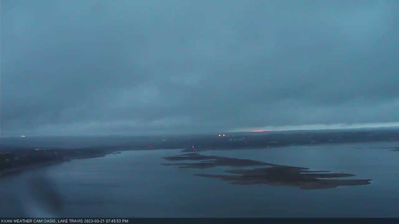 Lake Travis webcam, March 21, 2023 7:45 PM CT