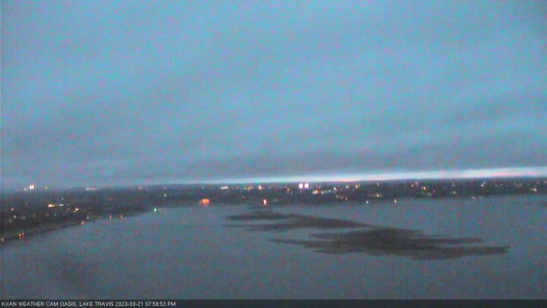 Lake Travis webcam, March 21, 2023 8:00 PM CT