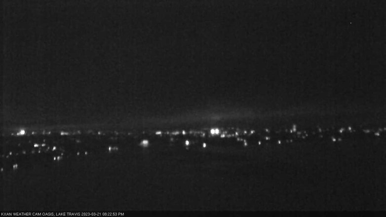 Lake Travis webcam, March 21, 2023 8:25 PM CT