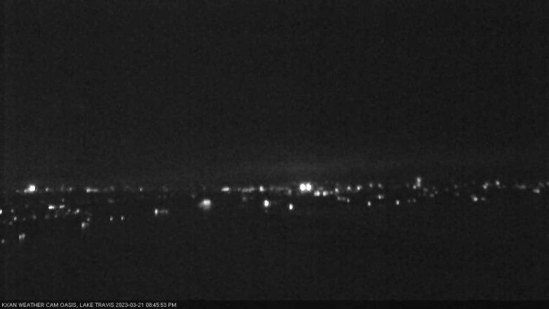 Lake Travis webcam, March 21, 2023 8:45 PM CT