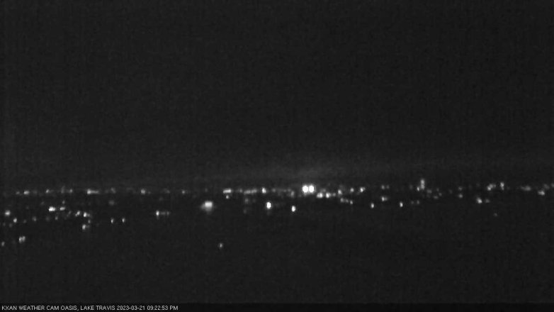 Lake Travis webcam, March 21, 2023 9:25 PM CT