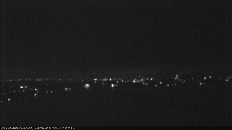 Lake Travis webcam, March 21, 2023 10:45 PM CT