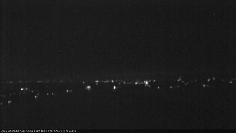 Lake Travis webcam, March 21, 2023 11:25 PM CT