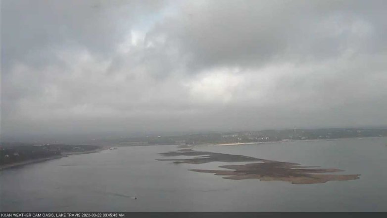 Lake Travis webcam, March 22, 2023 9:45 AM CT