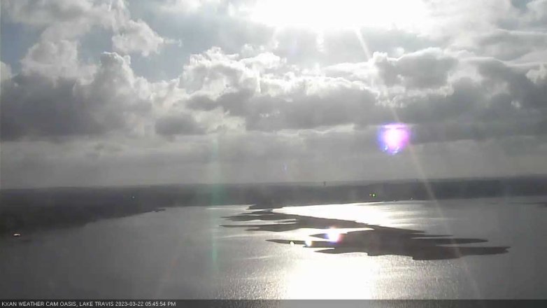 Lake Travis webcam, March 22, 2023 5:45 PM CT