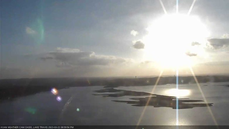 Lake Travis webcam, March 22, 2023 7:00 PM CT