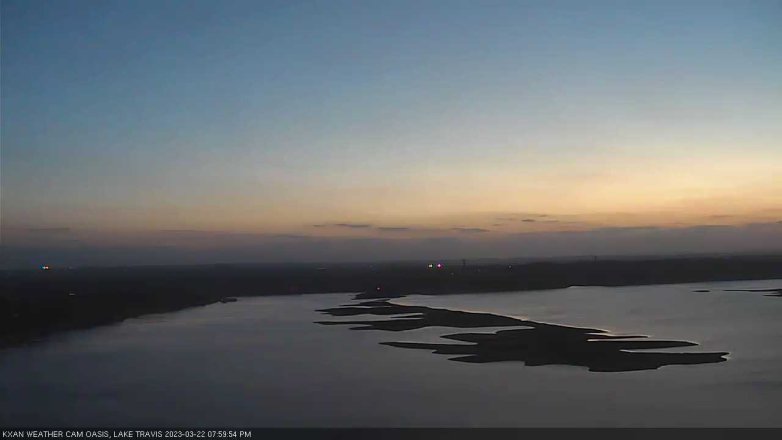 Lake Travis webcam, March 22, 2023 8:00 PM CT
