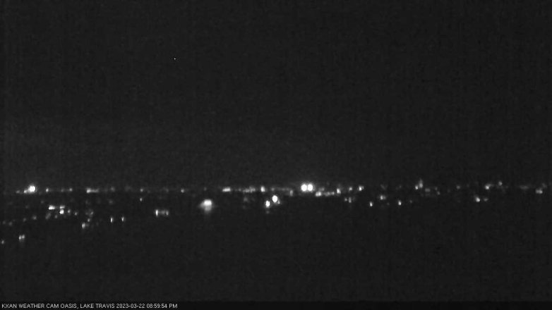 Lake Travis webcam, March 22, 2023 9:00 PM CT