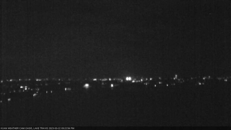Lake Travis webcam, March 22, 2023 9:25 PM CT