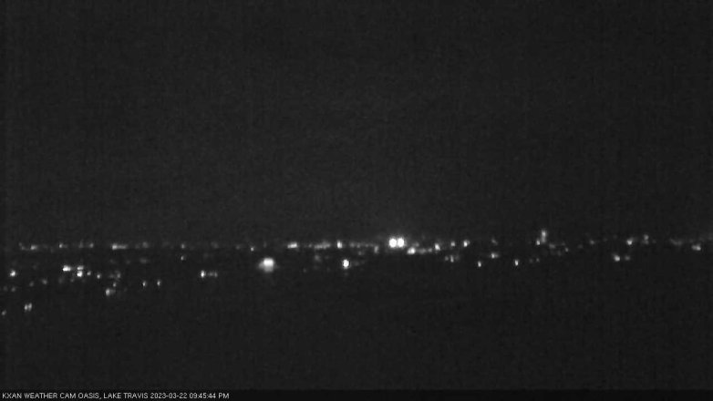 Lake Travis webcam, March 22, 2023 9:45 PM CT