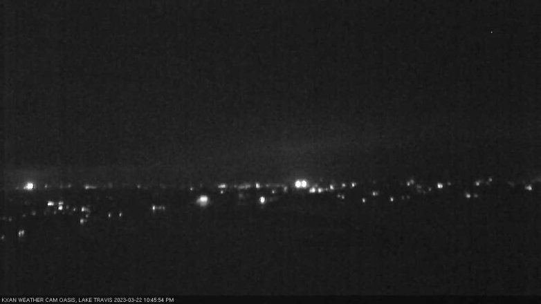 Lake Travis webcam, March 22, 2023 10:45 PM CT