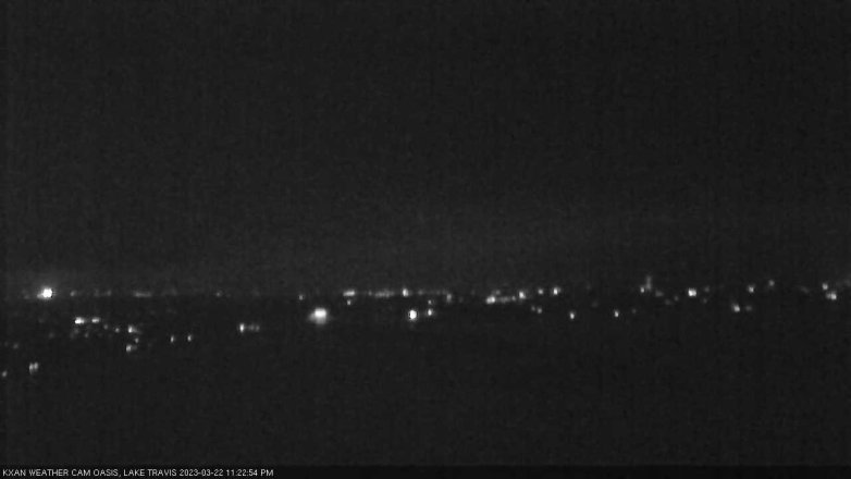 Lake Travis webcam, March 22, 2023 11:25 PM CT