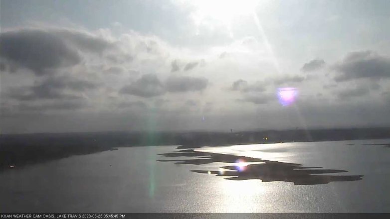 Lake Travis webcam, March 23, 2023 5:45 PM CT