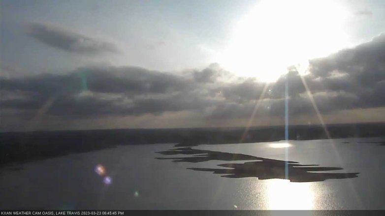 Lake Travis webcam, March 23, 2023 6:45 PM CT