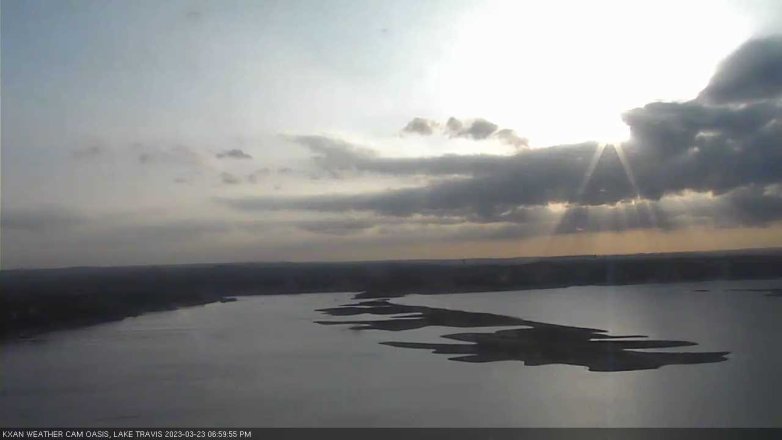 Lake Travis webcam, March 23, 2023 7:00 PM CT