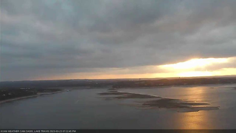 Lake Travis webcam, March 23, 2023 7:25 PM CT