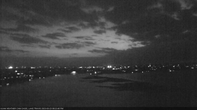 Lake Travis webcam, March 23, 2023 8:25 PM CT