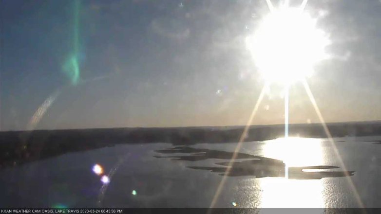 Lake Travis webcam, March 24, 2023 6:45 PM CT