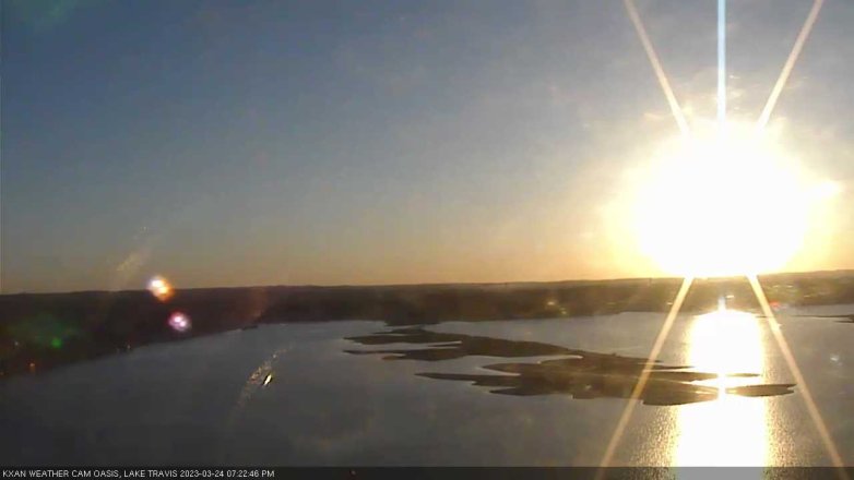 Lake Travis webcam, March 24, 2023 7:25 PM CT