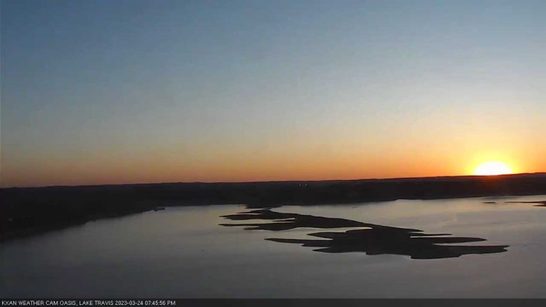 Lake Travis webcam, March 24, 2023 7:45 PM CT