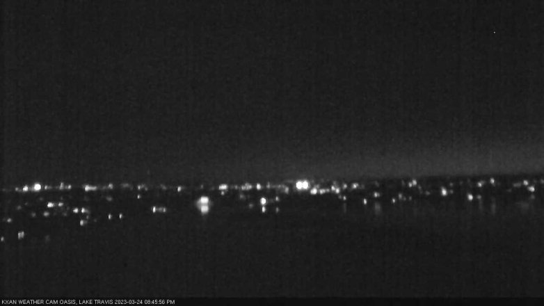 Lake Travis webcam, March 24, 2023 8:45 PM CT