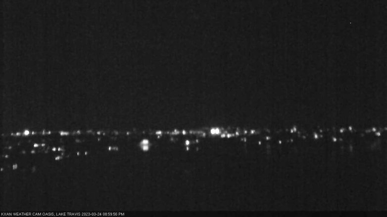 Lake Travis webcam, March 24, 2023 9:00 PM CT