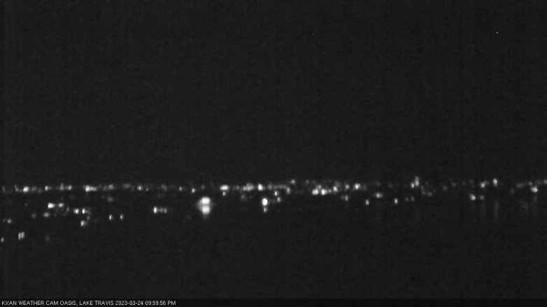 Lake Travis webcam, March 24, 2023 10:00 PM CT