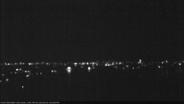 Lake Travis webcam, March 24, 2023 10:25 PM CT