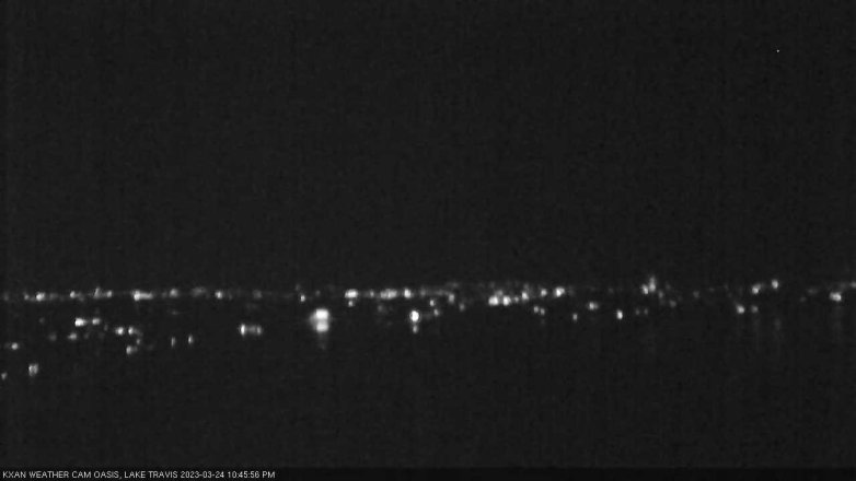 Lake Travis webcam, March 24, 2023 10:45 PM CT
