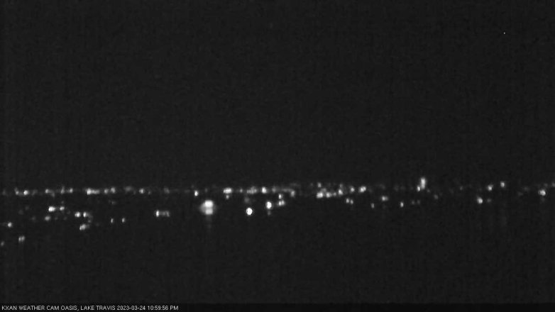 Lake Travis webcam, March 24, 2023 11:00 PM CT