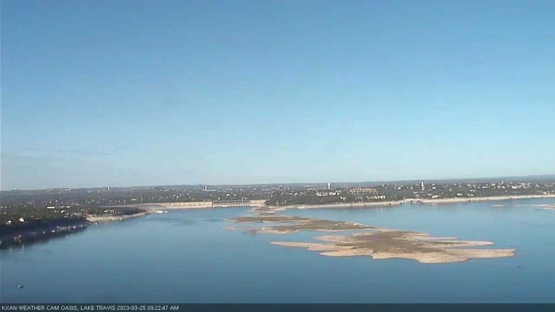 Lake Travis webcam, March 25, 2023 9:25 AM CT