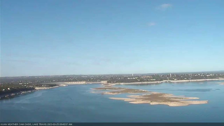 Lake Travis webcam, March 25, 2023 9:45 AM CT
