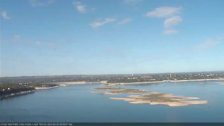 Lake Travis webcam, March 25, 2023 10:00 AM CT