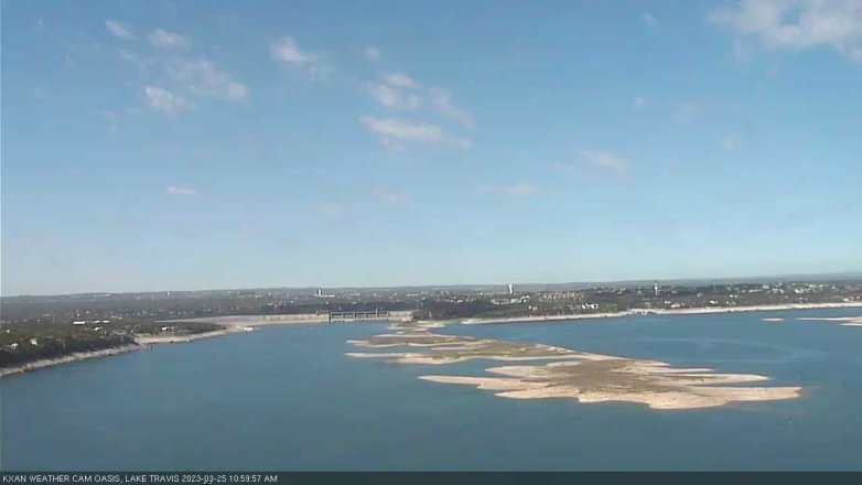 Lake Travis webcam, March 25, 2023 11:00 AM CT