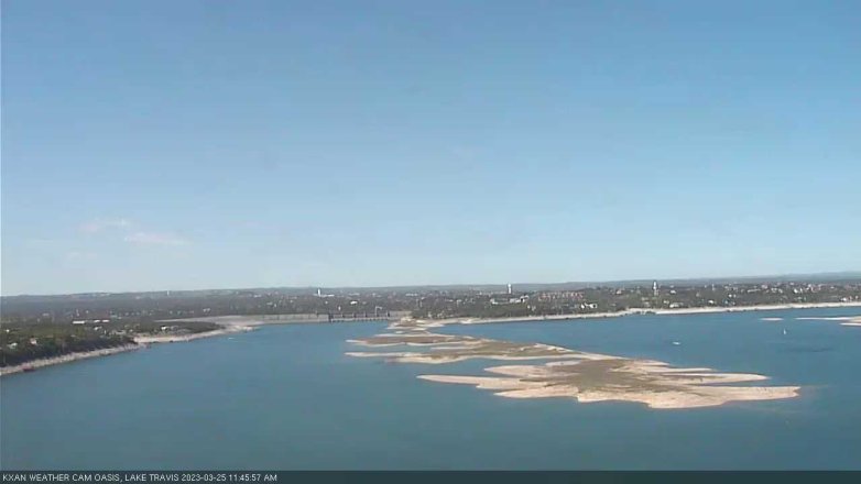 Lake Travis webcam, March 25, 2023 11:45 AM CT