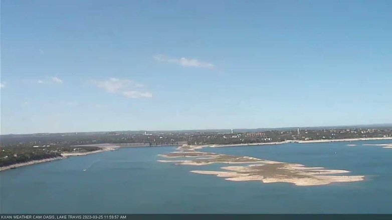 Lake Travis webcam, March 25, 2023 12:00 PM CT