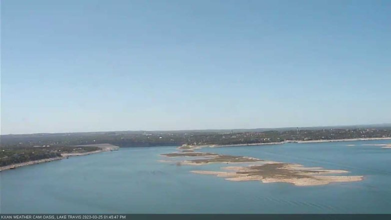 Lake Travis webcam, March 25, 2023 1:45 PM CT