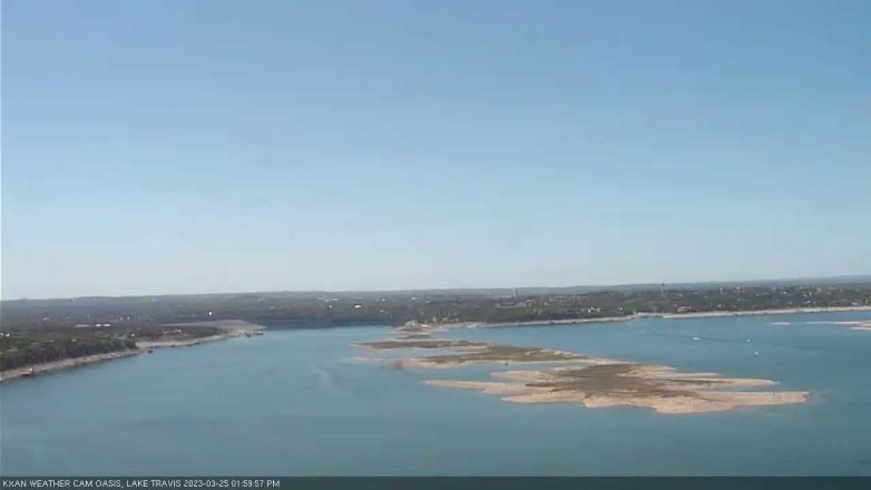 Lake Travis webcam, March 25, 2023 2:00 PM CT