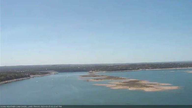 Lake Travis webcam, March 25, 2023 2:25 PM CT