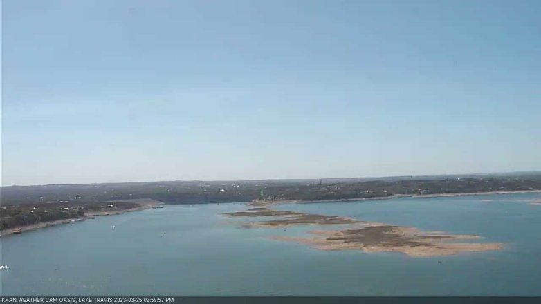 Lake Travis webcam, March 25, 2023 3:00 PM CT