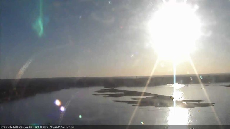 Lake Travis webcam, March 25, 2023 6:45 PM CT
