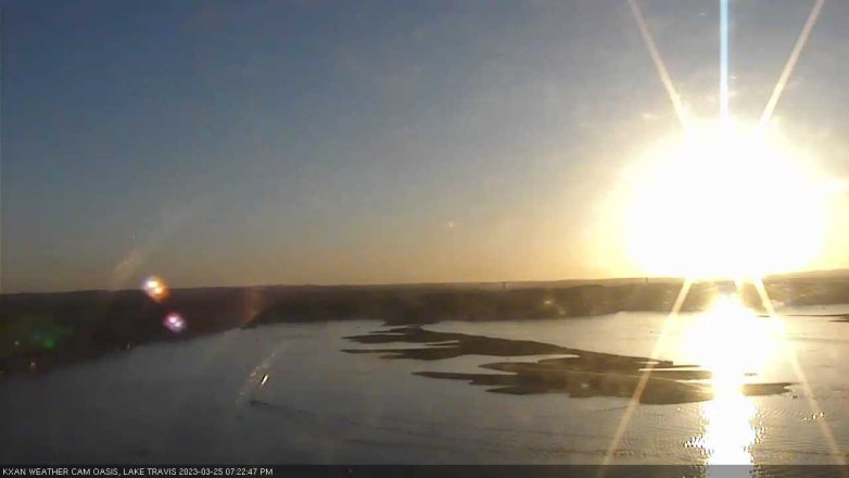 Lake Travis webcam, March 25, 2023 7:25 PM CT
