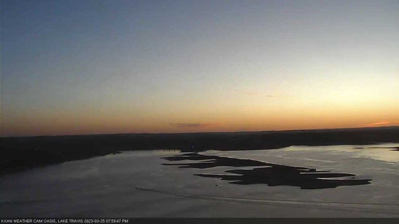 Lake Travis webcam, March 25, 2023 8:00 PM CT