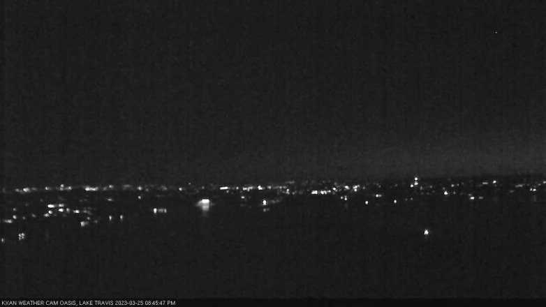 Lake Travis webcam, March 25, 2023 8:45 PM CT