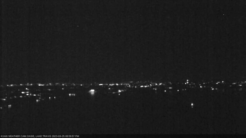 Lake Travis webcam, March 25, 2023 9:00 PM CT