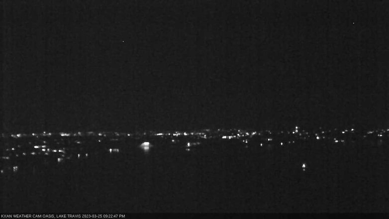 Lake Travis webcam, March 25, 2023 9:25 PM CT